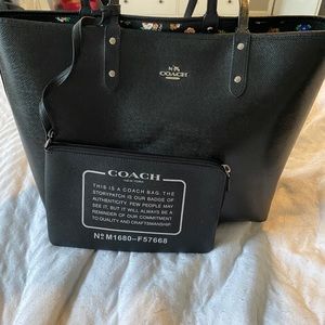 Coach City Reversible Tote With Wristlet
